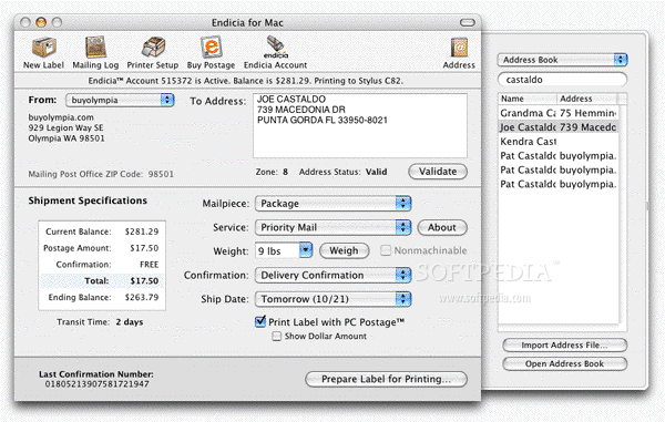 endicia for mac software download