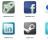 Flurry Icons for Social Media - You can preview the icons included in the collection.