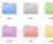 OSX Coloured Folders - In the Finder window you can preview the included icons.
