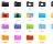 Simple Folder Icon Pack - In the Finder window you can easily preview the icons included in the Simple Folder Icon Pack collection.