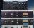 UAD Powered Plug-Ins - The graphical interfaces of four included plug-ins: Moog Filter, 1176LN Rev E, 1176AE and 1176 Rev A.