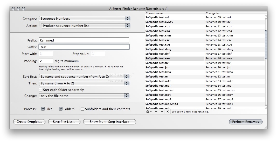 A Better Finder Rename download the new version