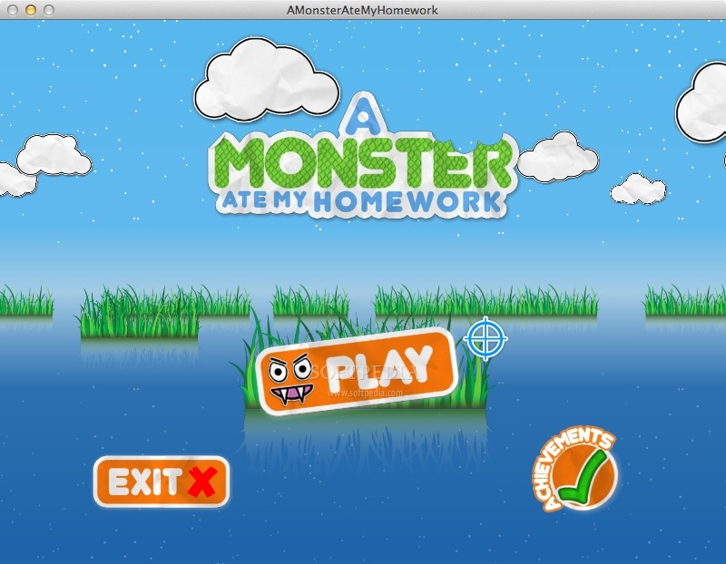 monster homework game