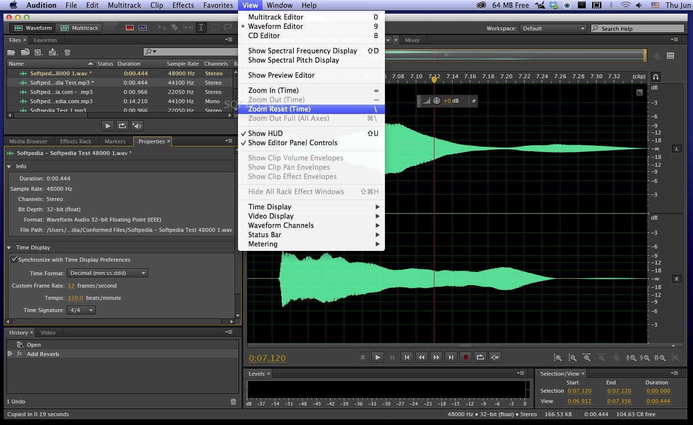 adobe audition for mac 10.7