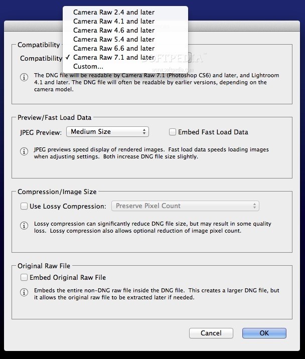 adobe dng converter for mac 10.9.5