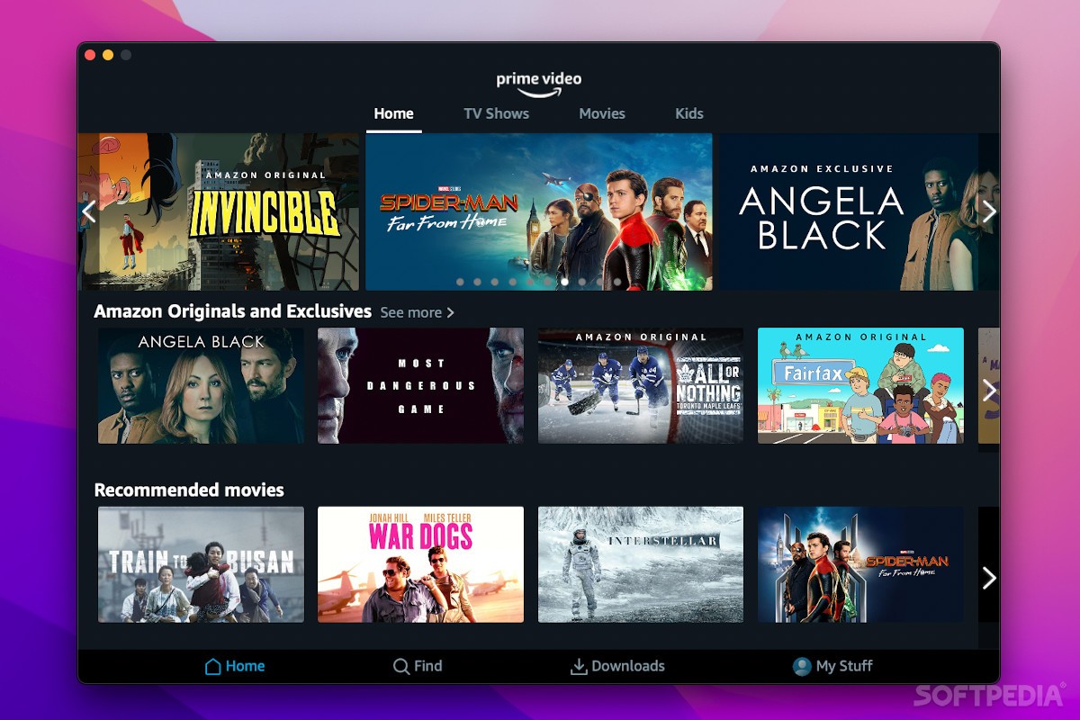 amazon prime video app for mac download free