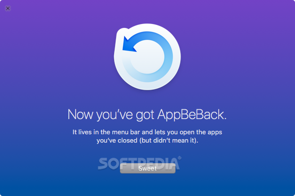 Download app be back for mac 1.0.6 -