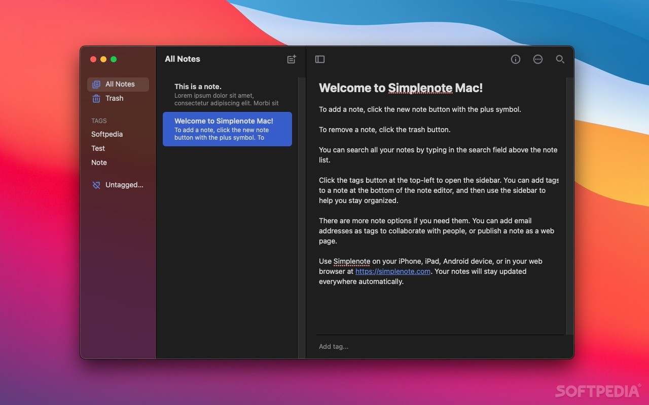 Simplenote 2.17 (Mac) - Download