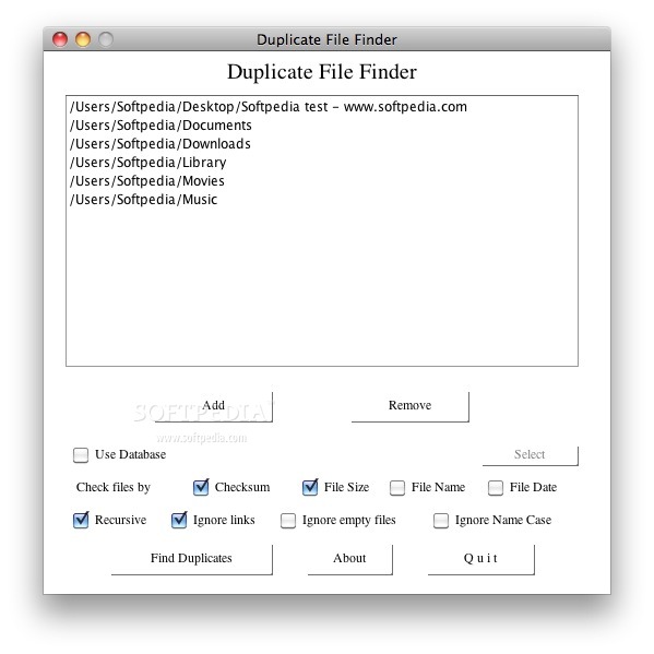 mac os 10.7 duplicate file finder remover