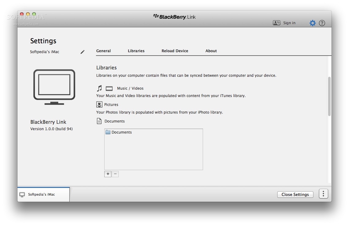 download blackberry link for mac os x