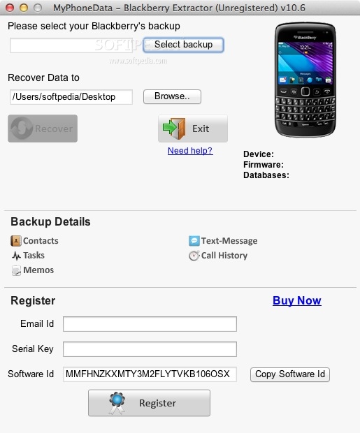 Blackberry Extractor V10.7 Serial Key