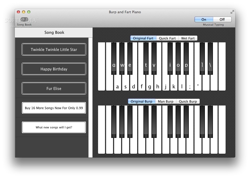 Burp And Fart Piano 3.1 (Mac) - Download