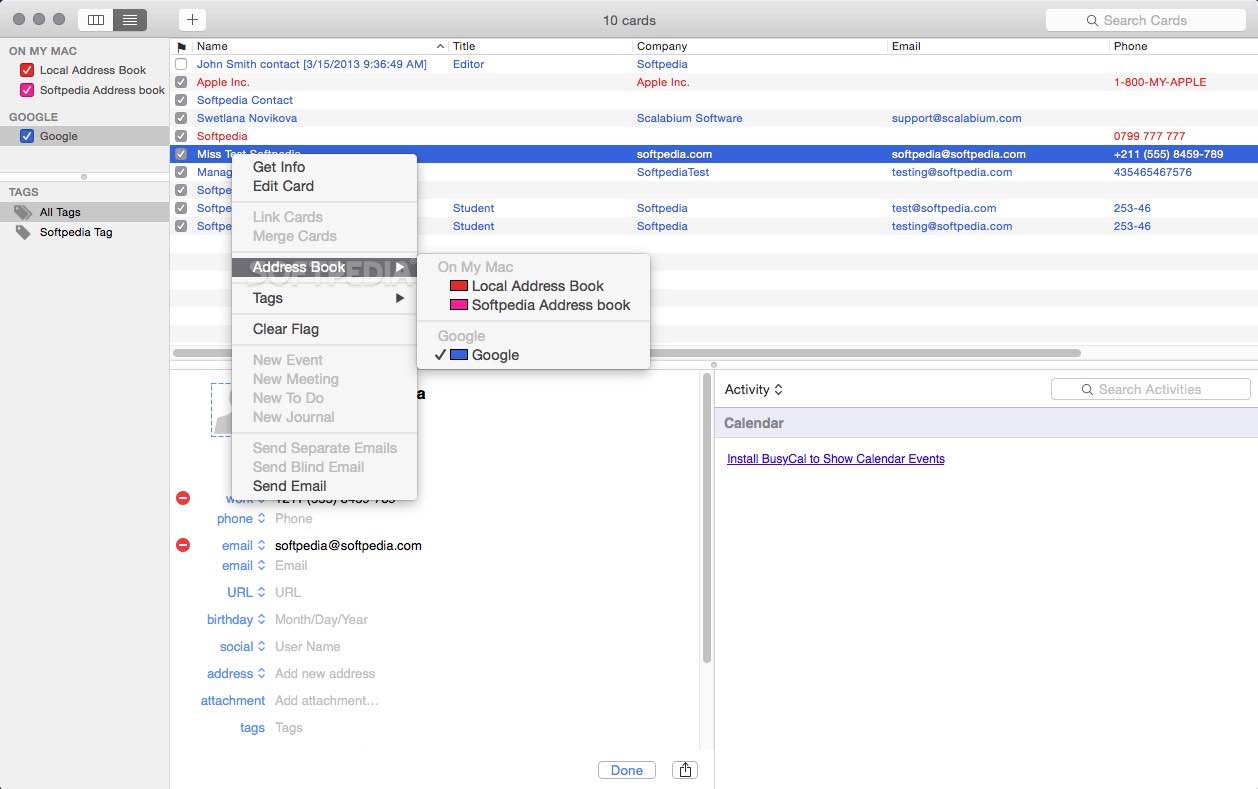 busycontacts mac