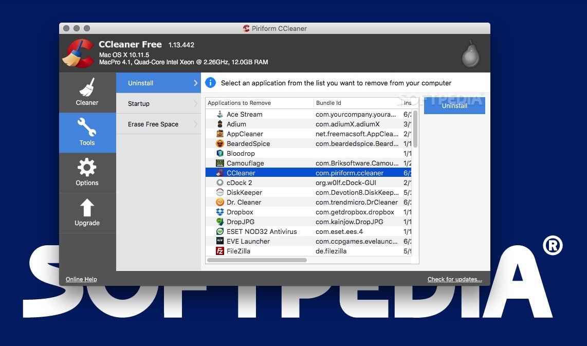 uninstall ccleaner for mac