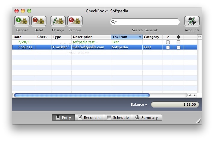 basic checkbook program for mac