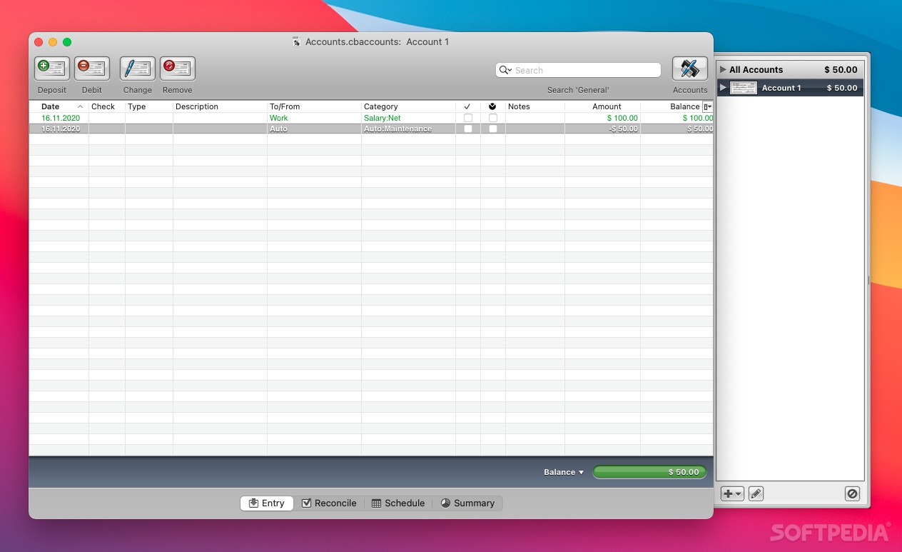 Download CheckBook 2.7.3 (Mac) - Download Free