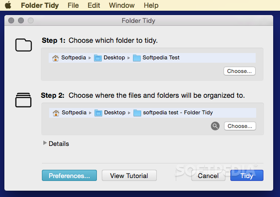 tidy desktop open folders