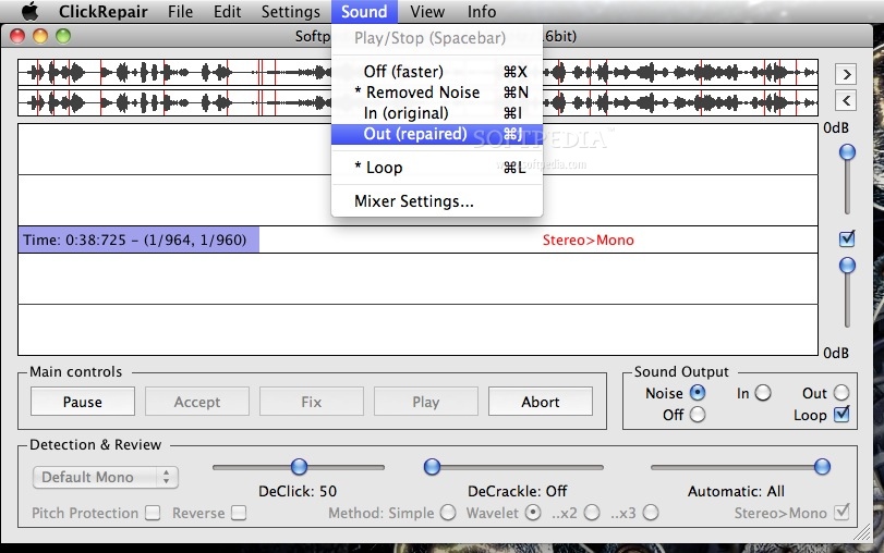 audio restoration clickrepair