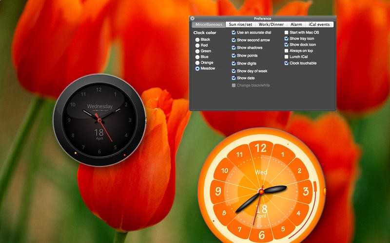 large desktop clock gadget