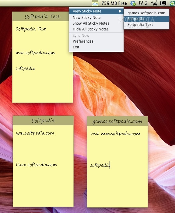 sticky notes mac desktop