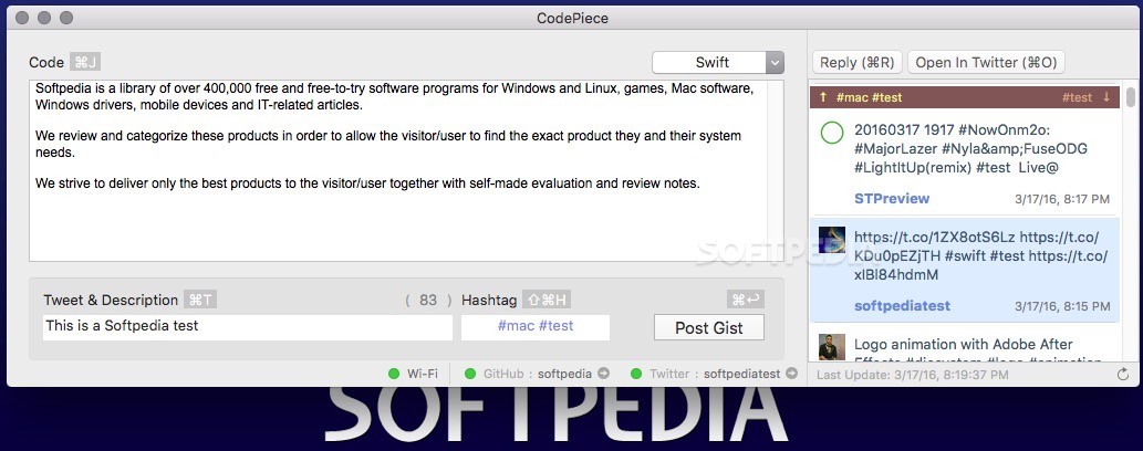 Download CodePiece 2.1.16 (Mac) – Download Free