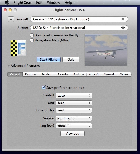 flightgear for mac 10.9.5