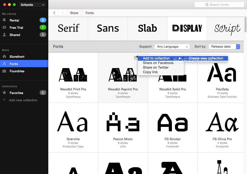 fontstand f in free trial