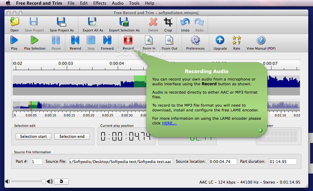 Download easy Record and Trim (Mac) Free
