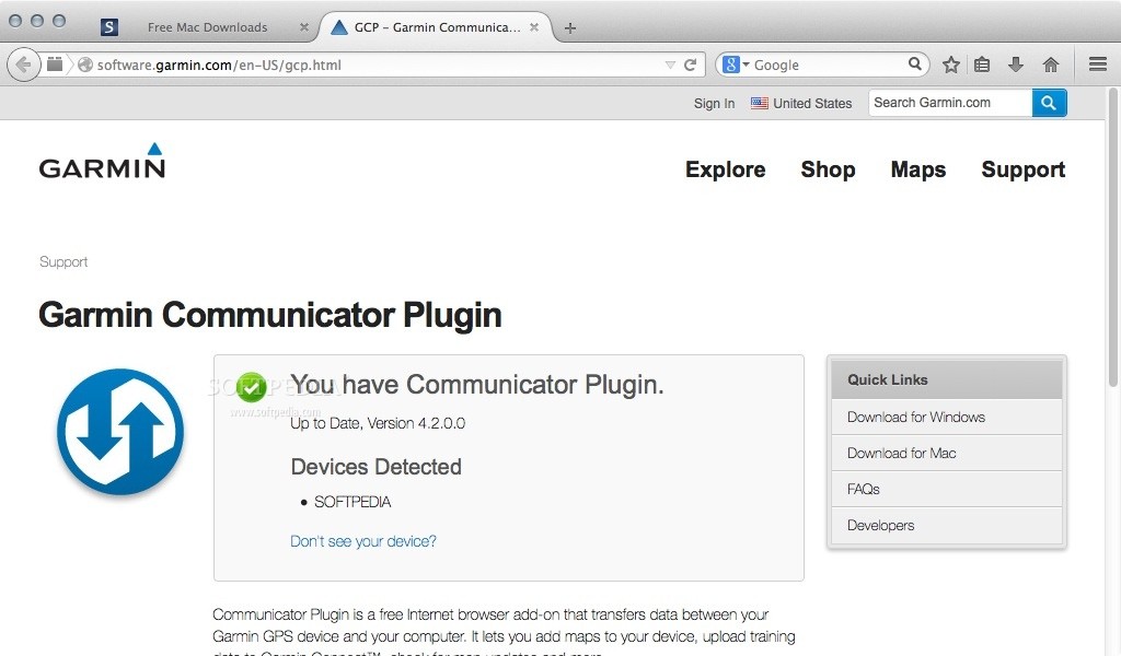 Fjord attribut Simuler Garmin Communicator Plugin (Mac) - Download & Review
