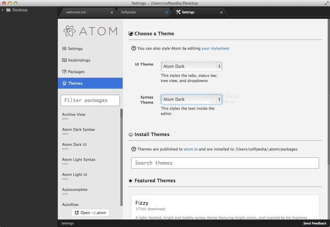 atom for mac open project on startup