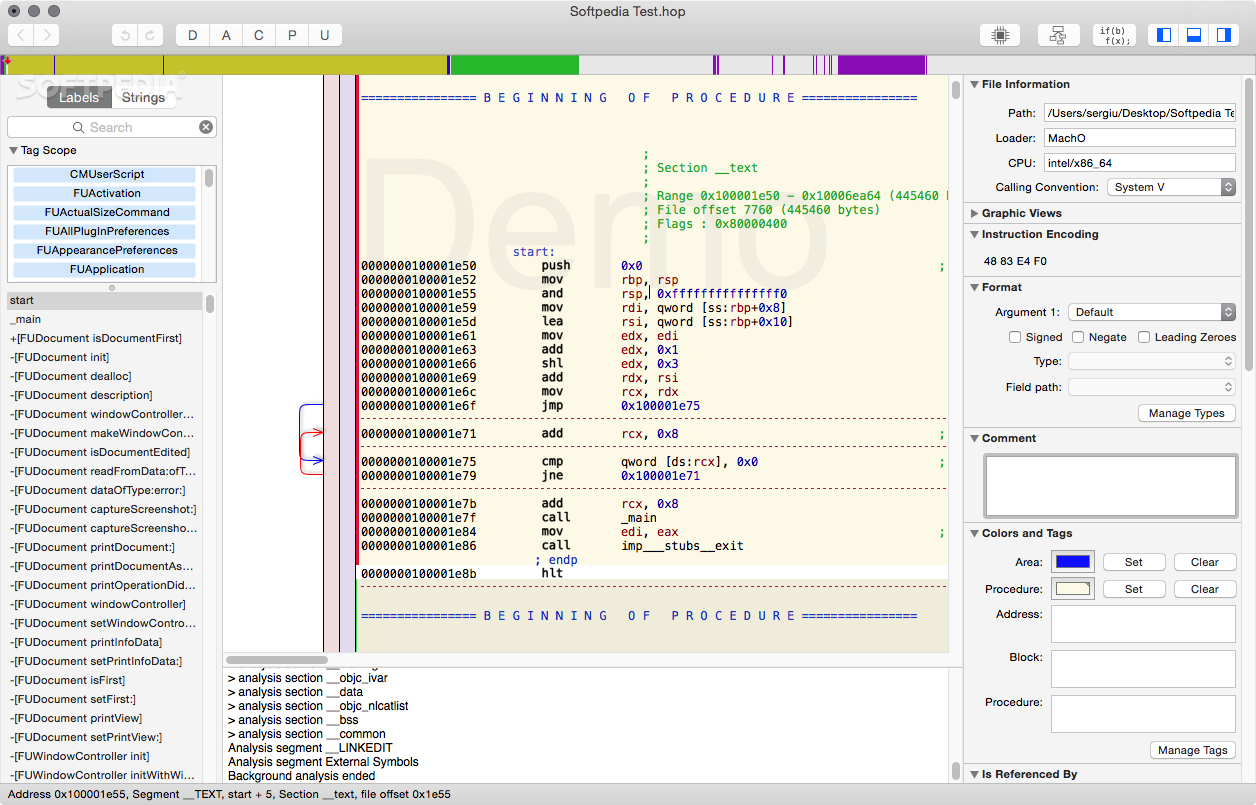 download the new version for ios Hopper Disassembler