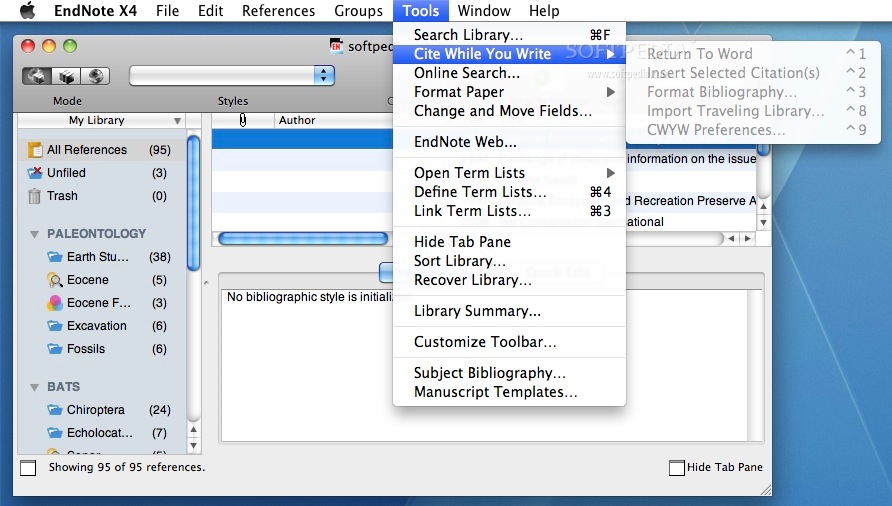 endnote x7 cite while you write
