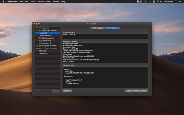 json editor download mac