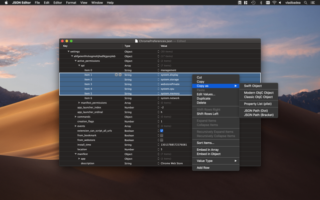 Download JSON Editor Mac 1.34 - Download Free