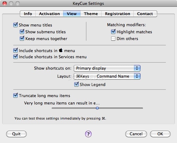 keycue for mac