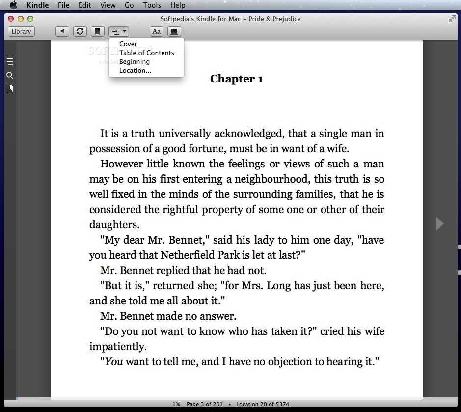 kindle for mac document