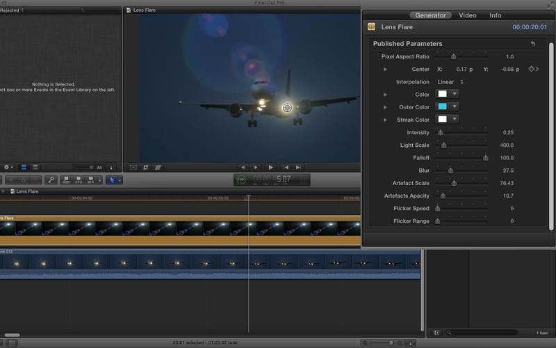 free lens flare plugin for final cut pro x