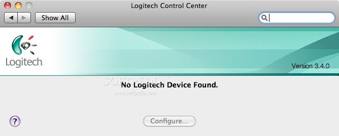 logitech control center doesnt see mouse