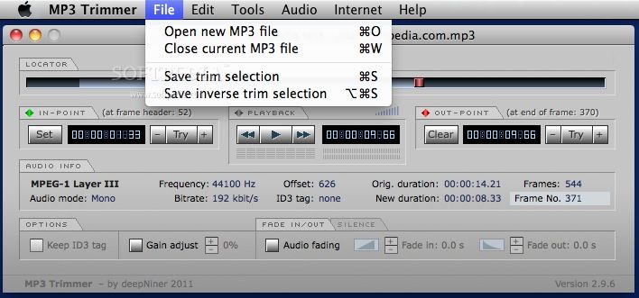 Fade in out mp3 batch editor for mac torrent
