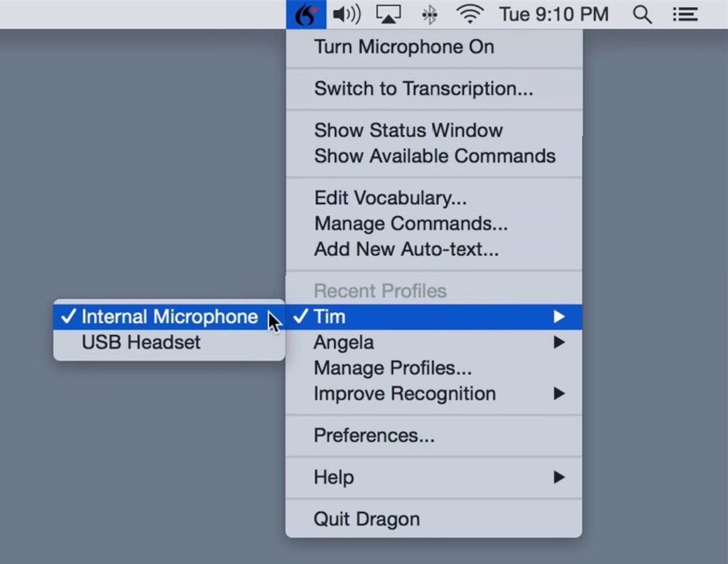 dragon dictate 2.5.2 mac