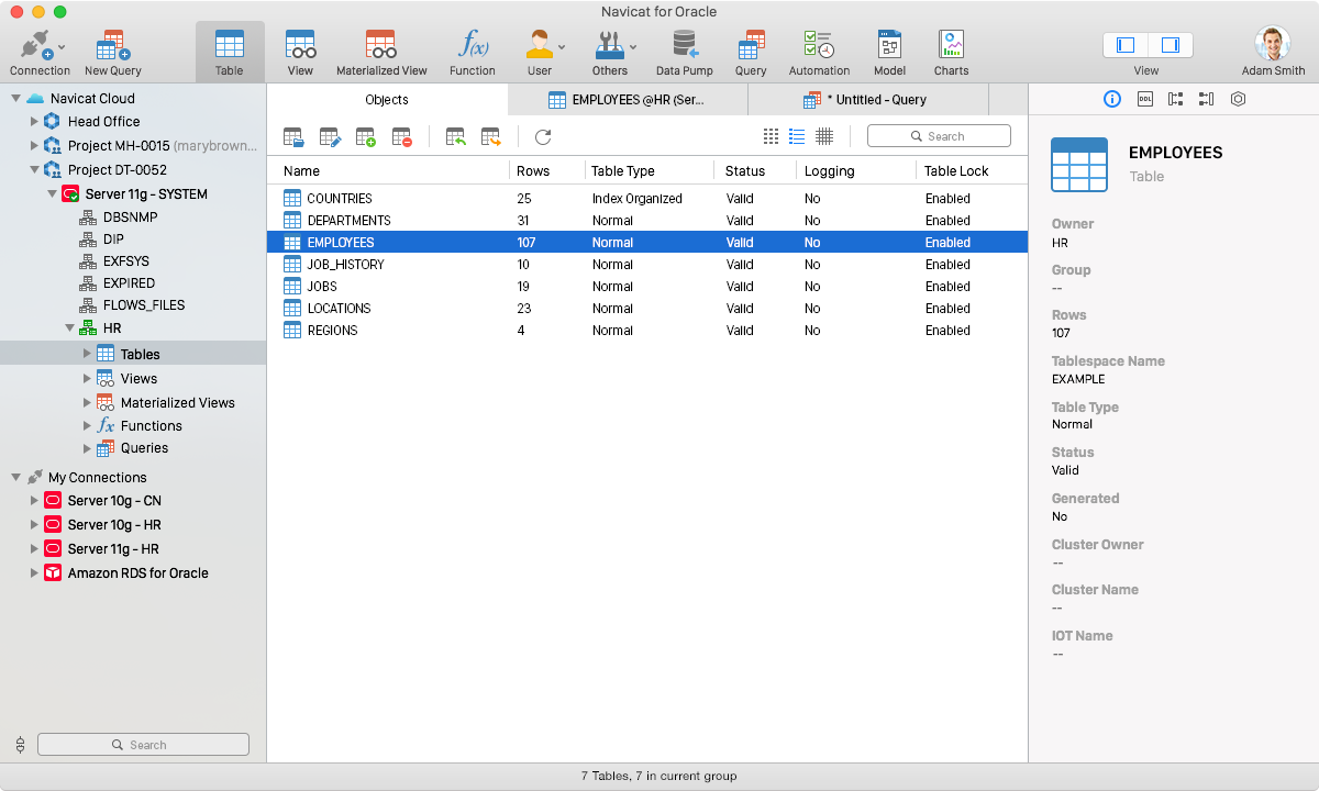Download Navicat for Oracle 16.1.7 (Mac) Free