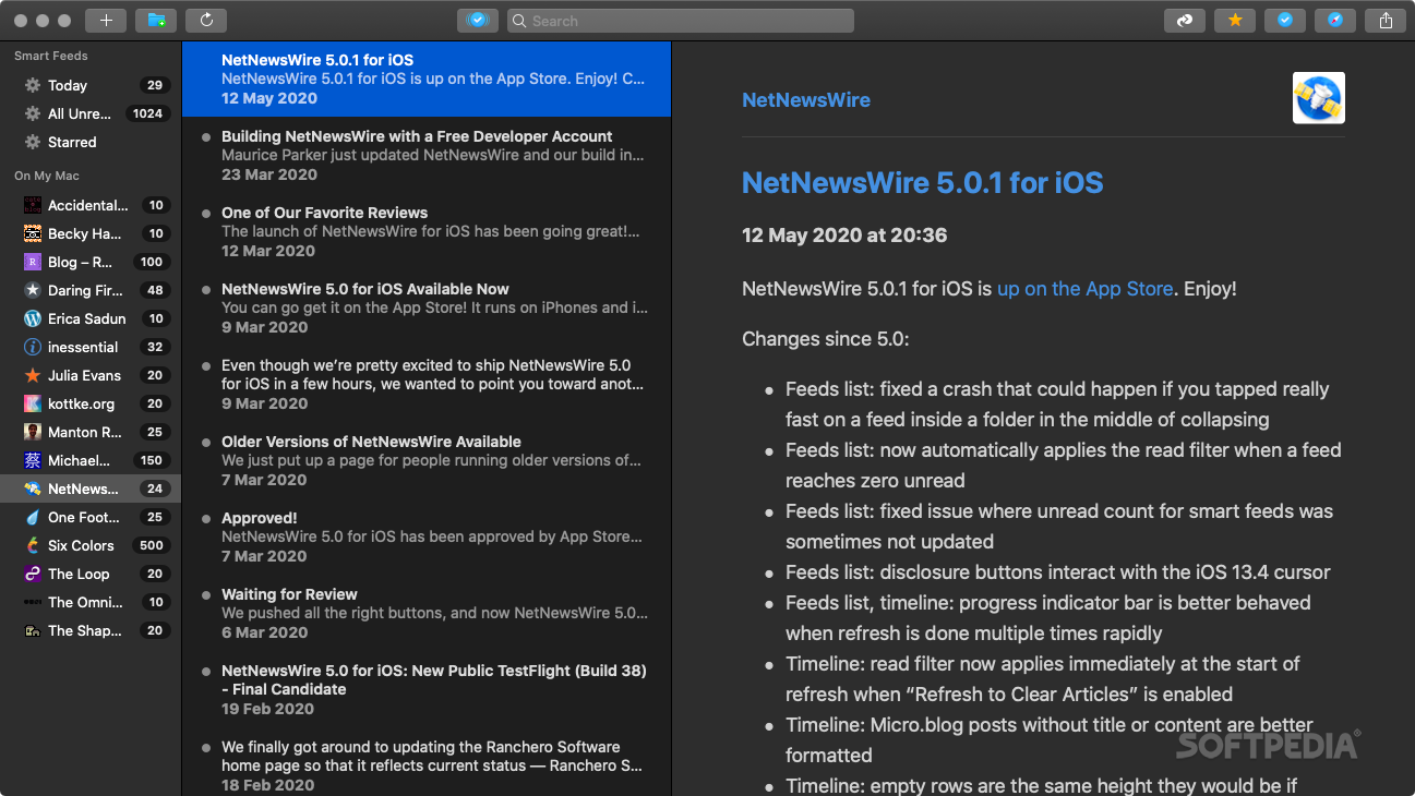 Download NetNewsWire 6.1 / 6.1.1 Beta 1 (Mac) Free