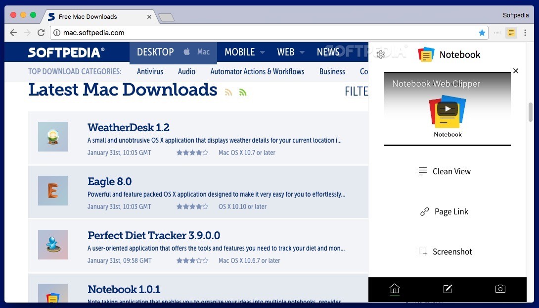 Download Notebook Web Clipper 2.0.5 (Mac) Free