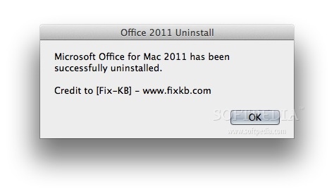 uninstall microsoft for mac 2011