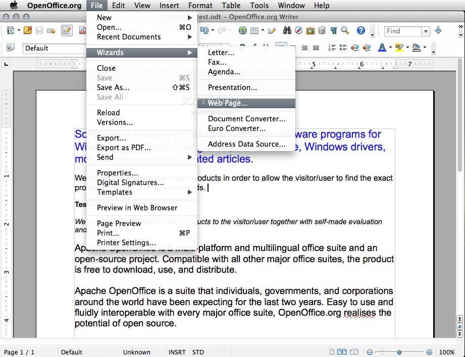 replacement for open office mac
