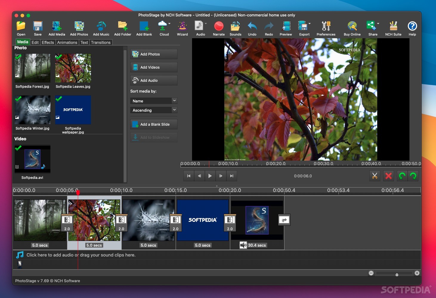 convert video codec or extenstions in photostage software