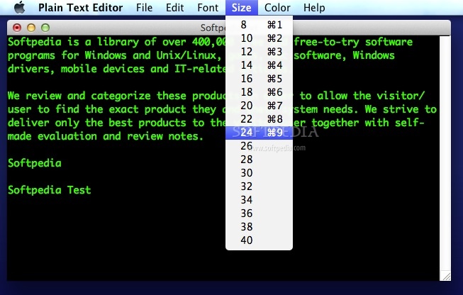 plain text editor removes formating