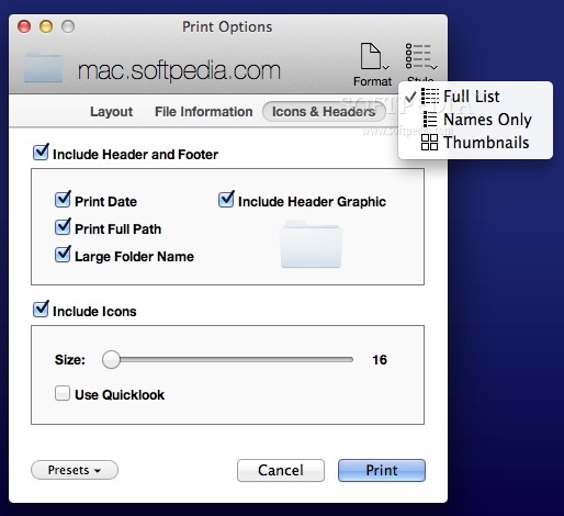 open source print window mac