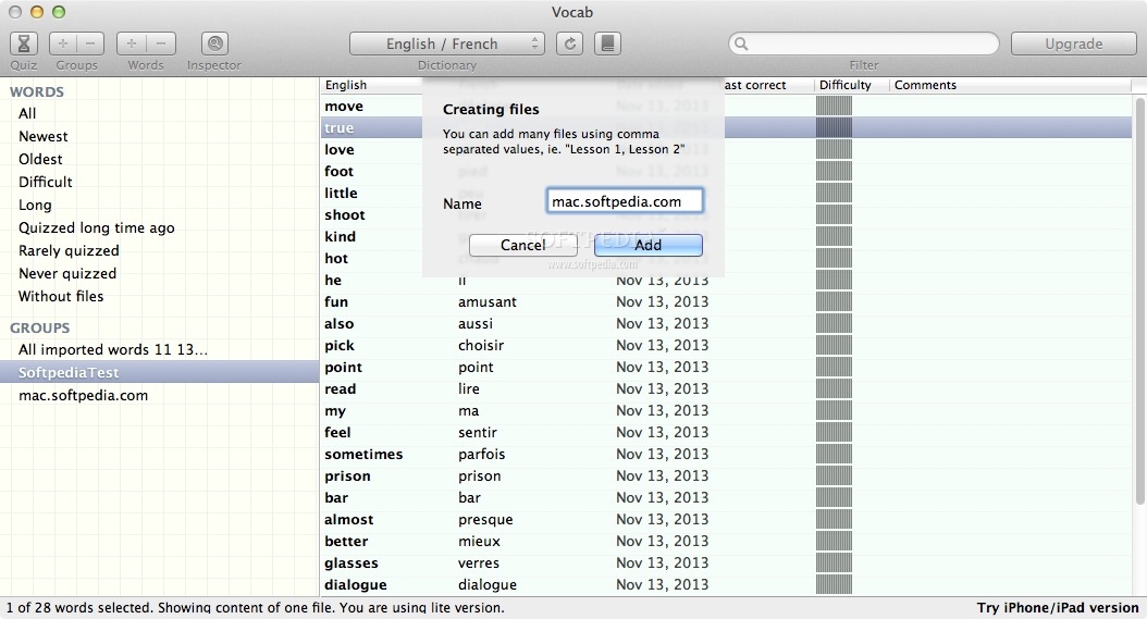 Download Vocab For Mac 2.9.1