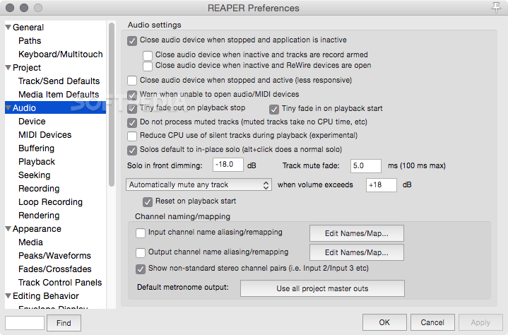 Reaper Audio Editing Software Mac